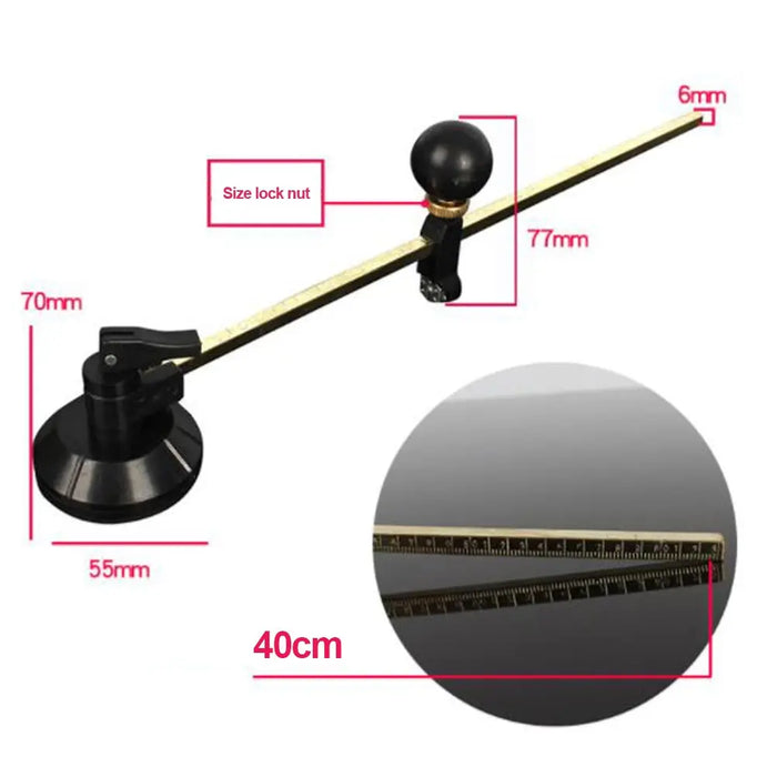 40-100 cm Taglierina per vetro Bussole a 6 ruote Taglio circolare con ventosa Cerchio Utensili da taglio professionali per taglierina per bottiglie di vetro