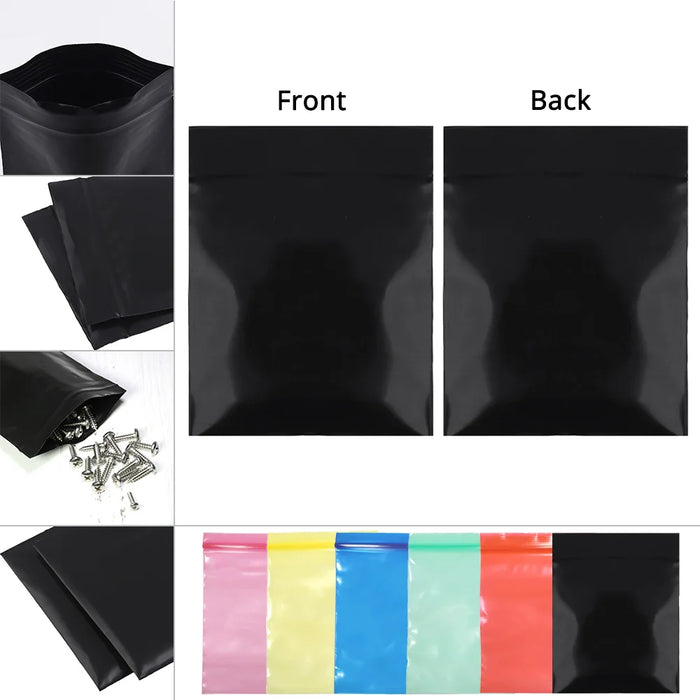 Sacchetti di plastica richiudibili con chiusura a cerniera in polietilene richiudibili da 100 pezzi