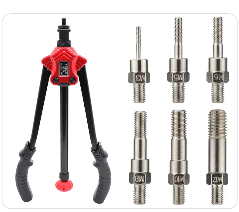 HIFESON Mano Rivetto Dado Pistola Parte Manuale Filettato Rivetto Testa Viti di Ricambio Tirare Asta Per BT-606 605 607 M3 M4 M5 M6 M8 M10 M12