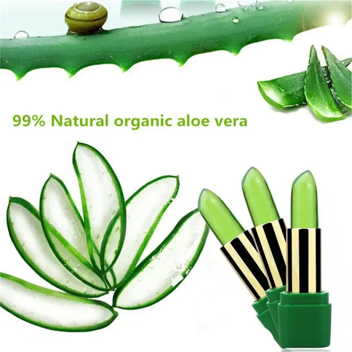 Nuovo Batom 99% ALOE VERA Cambiamento di temperatura naturale Gelatina di colore Rossetto Idratante a lunga durata Nutriente Lip tBalm Trucco