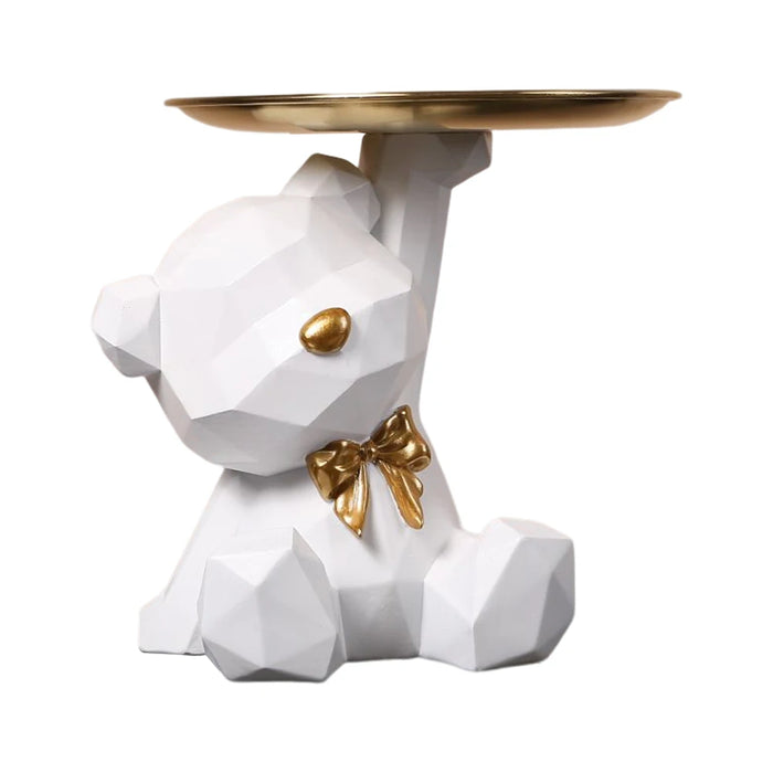 Portachiavi orso geometrico figurina ingresso artigianato resina decorazione scrivania caramelle articoli vari forniture per la casa per soggiorno di casa