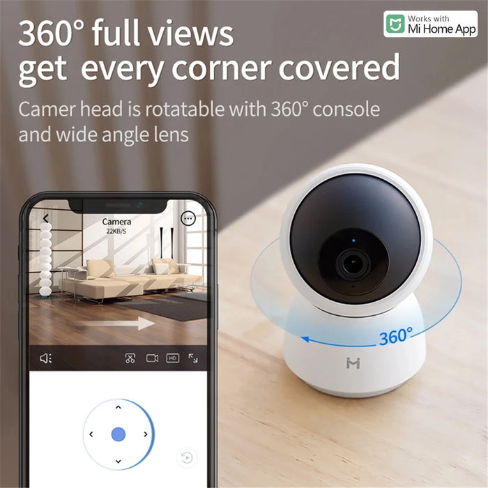 Smart Camera originale 2K 1296P HD 360 Angolo WiFi Visione notturna Webcam Video Telecamera IP Monitor di sicurezza per bambini per Xiaomi Mihome APP