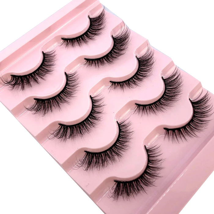 2023 Nuovo 5 paia ciglia finte naturali ciglia finte trucco lungo ciglia di visone 3d estensione ciglia ciglia di visone ciglia corte