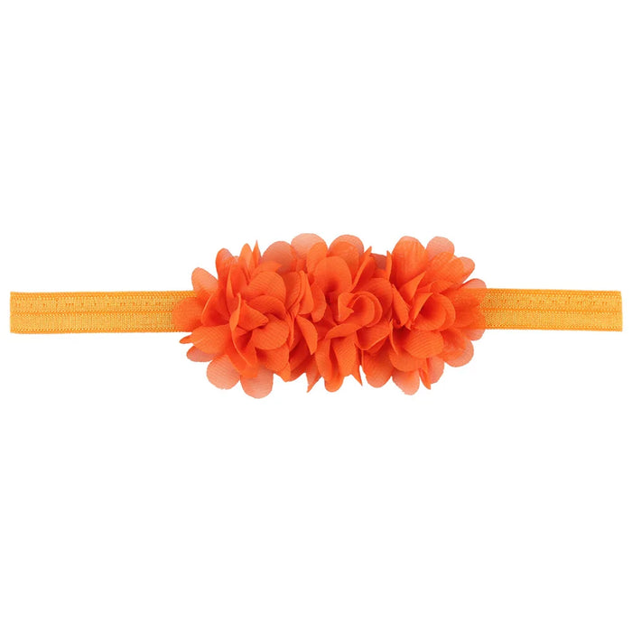 Fiore in chiffon Fascia per bambina Accessori per capelli per neonati Cravatta Fiocco Copricapo per neonato Tiara Copricapo Regalo Nastro per fasciatura per bambini