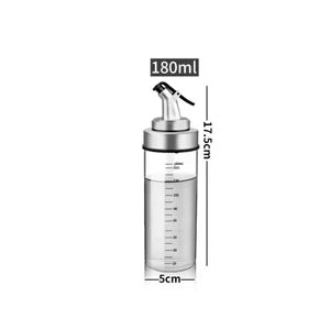 Bottiglia di olio per condimento da cucina bottiglia di salsa bottiglie di stoccaggio in vetro per olio e aceto distributore di olio creativo per accessori da cucina