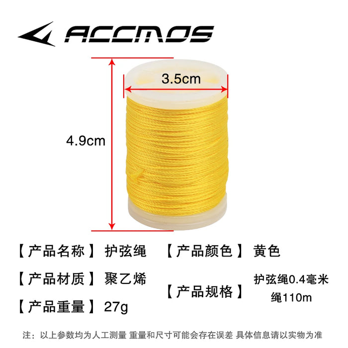 Filo per arco professionale di alta qualità, 110 m/rotolo, spessore 0,4 mm, per vari tiro con l'arco con corde per arco