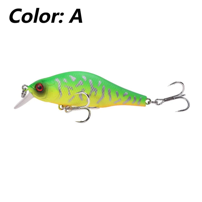 1Pc 8cm 9g Minnow Richiamo di Pesca Galleggiante Wobblers Esca Dura Professionale Sistema di Equilibrio Della Gravità Jerkbait Pike Crankbait Swimbait