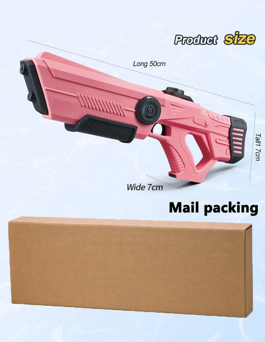 Pistola elettrica automatica per stoccaggio dell'acqua, giocattoli portatili per bambini, spiaggia estiva, combattimento all'aperto, fantasia, pistola a spruzzo, giocattoli, ragazzo, bambino, gioco per adulti