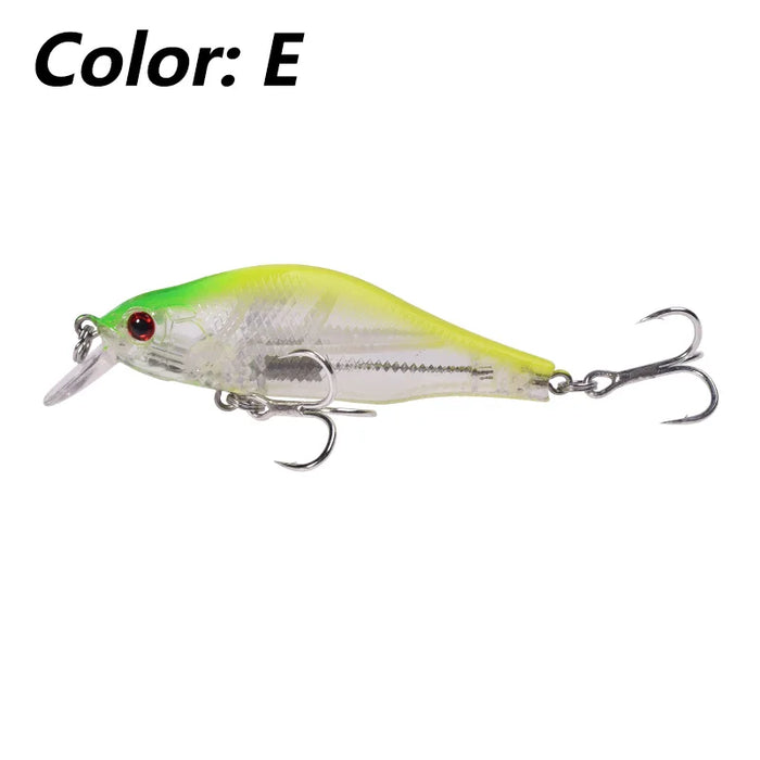 1Pc 8cm 9g Minnow Richiamo di Pesca Galleggiante Wobblers Esca Dura Professionale Sistema di Equilibrio Della Gravità Jerkbait Pike Crankbait Swimbait