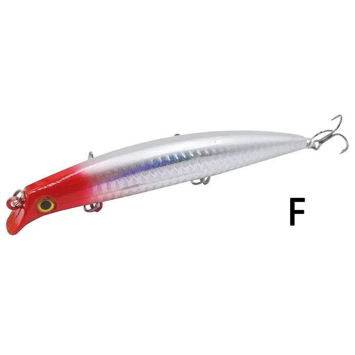 OUTKIT Richiamo di Pesca 1PC Laser Minnow 16g 12cm Wobbling Minnow Richiamo Galleggiante Esca Dura Pesca Wobblers Crankbait Artifici