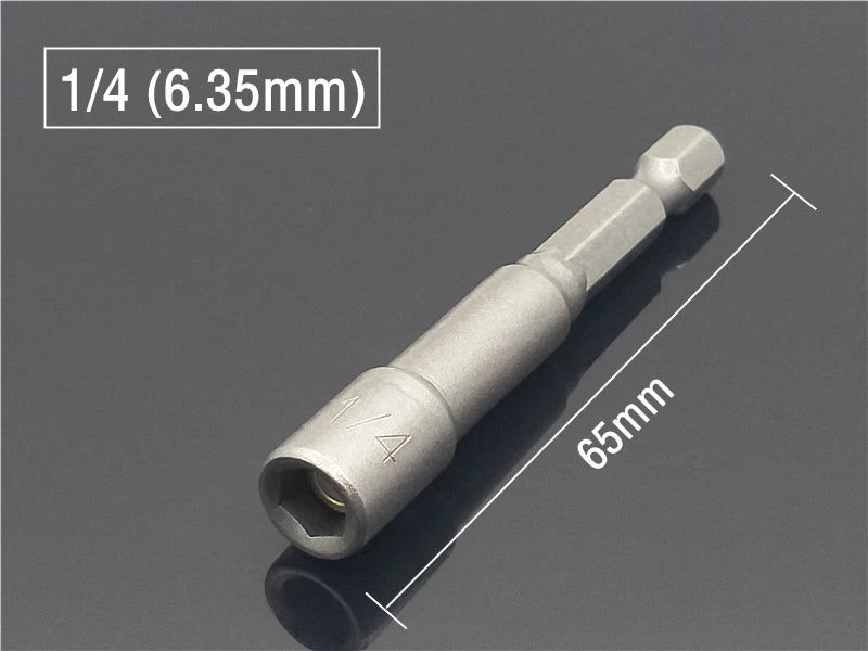 1PC Ugelli a manicotto con esagono incassato Forte set di driver per dadi magnetici Adattatore per punta da trapano Manicotto approvato dal vento Elettrico 6 8 10 13 17 19MM