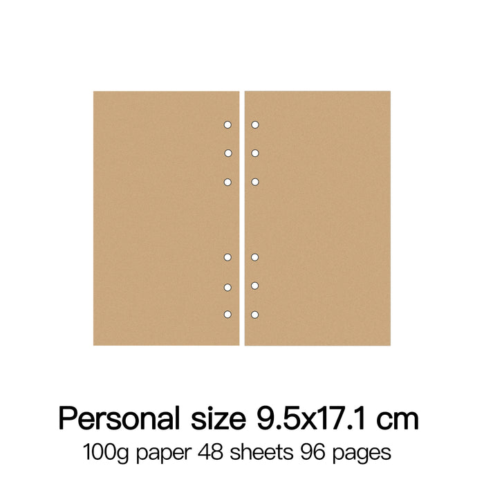 Raccoglitore ad anelli di alta qualità Notebook A5 Personal A6 A7 A8 Dimensioni Inserto Ricariche Sciolto Foglia Spirale Diario Planner Nucleo interno 100g Carta