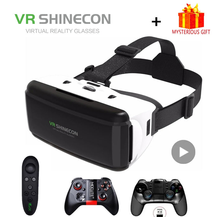 VR Shinecon Viar Bicchieri di Realtà Virtuale 3D Per il iPhone Android Smart Phone Smartphone Auricolare Occhiali Casco Casque Video Gioco