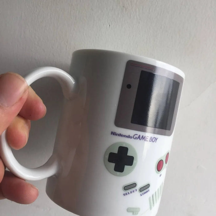 Divertenti tazze da gioco sensibili al calore, tazza da ragazzo in ceramica Home Office porcellana bianca birra al latte tazza da caffè cambio colore bicchieri