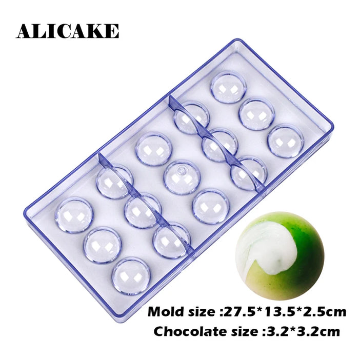 Stampo per cioccolato in policarbonato Stampi professionali per caramelle Bonbon Bar Stampo acrilico Dolciumi Cottura Pasticceria Utensili da forno