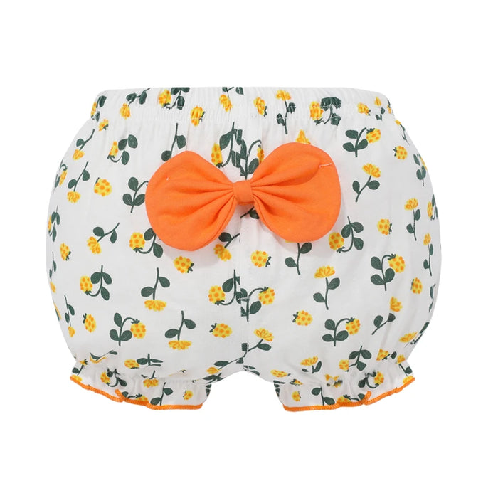 Liquidazione 100% cotone mutande per bambini bambini ragazza infantile moda striscia fiocco mutandine per bambini pantaloncini di alta qualità regali