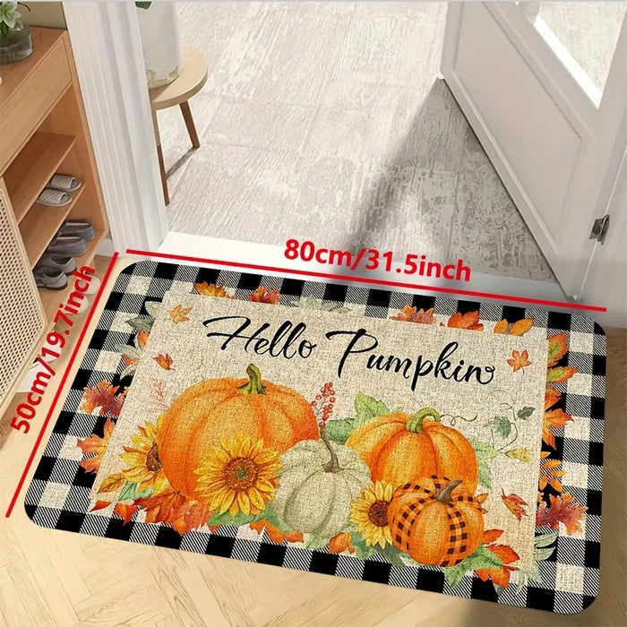 Autunno ringraziamento foglie d'acero zucche girasole stampato tappeto da cucina lavanderia balcone corridoio tappetino antiscivolo decorazione della casa
