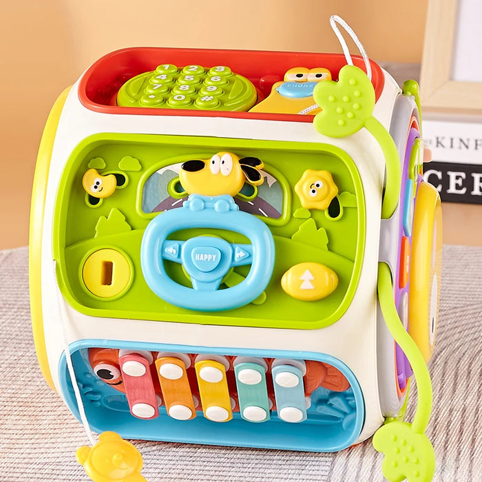 Altoparlante Mobile per musica per bambini giocattolo per cellulare con luce sonora giocattolo per lo sviluppo dell'istruzione per 12 mesi regali per bambini