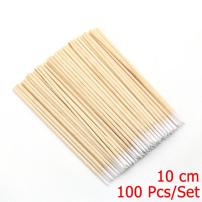 4 diverse dimensioni Bastoncini di legno arancione per spingipelle Strumento per rimuovere le cuticole Forchette per unghie Strumenti per manicure 10/30/50/100 Pz/set