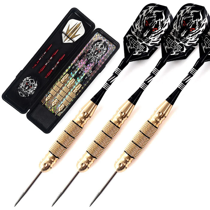 CUESOUL Professional Archer 20/22/23/26 grammi Freccette con punta in acciaio - Botti in ottone con rivestimento nero