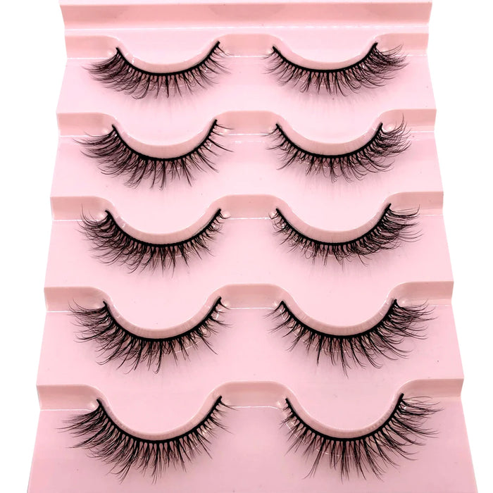2023 Nuovo 5 paia ciglia finte naturali ciglia finte trucco lungo ciglia di visone 3d estensione ciglia ciglia di visone ciglia corte