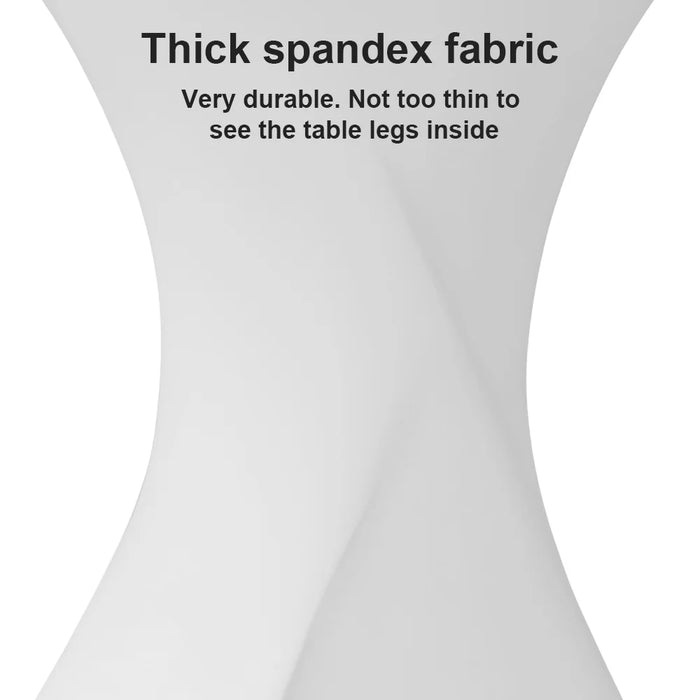 2 pezzi tovaglia elasticizzata tovaglia da cocktail tovaglia in spandex bar hotel festa matrimonio tovaglia altezza elasticizzata