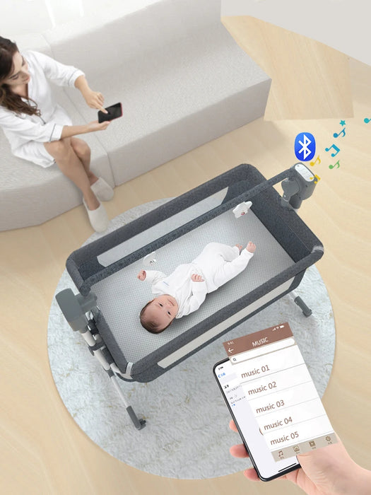 Culla culla culla neonato mobile nido portatile culla lettino da viaggio per bambini con zanzariera letto a dondolo per bambini