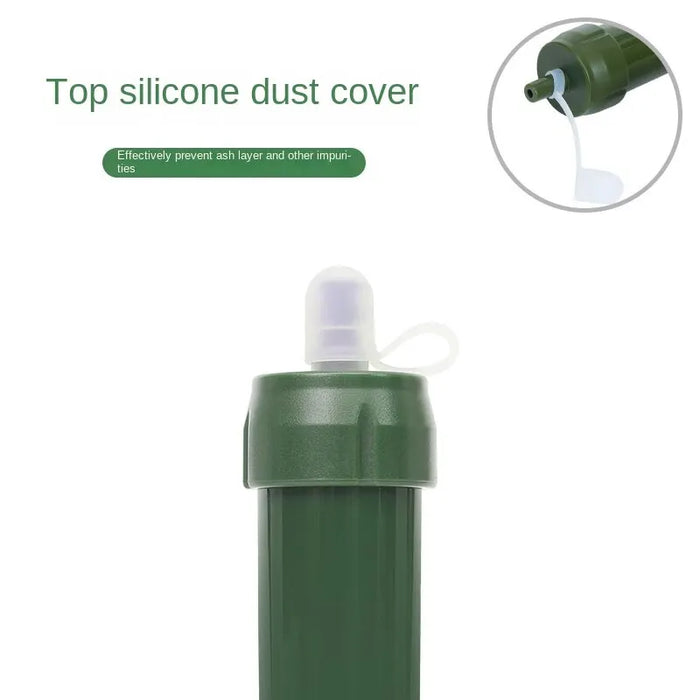 1pc Outdoor Mini Camping purificazione filtro per l'acqua Straw TUP borsa per l'acqua in fibra di carbonio per la sopravvivenza o forniture di emergenza
