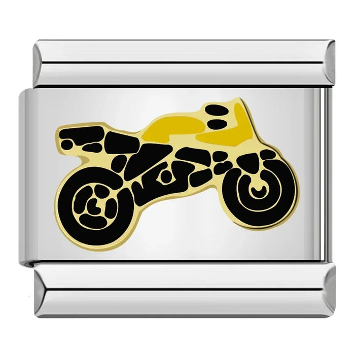 Hapiship originale margherita cavallo amore farfalla mamma cane moto elefante fascino braccialetto adatto creazione di gioielli in acciaio inossidabile DJ003