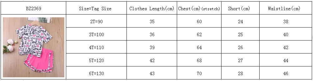 Vestiti per ragazze estate Toddler Girls Clothes 2 pezzi abiti abbigliamento per bambini per ragazze tuta per ragazze abbigliamento per bambini