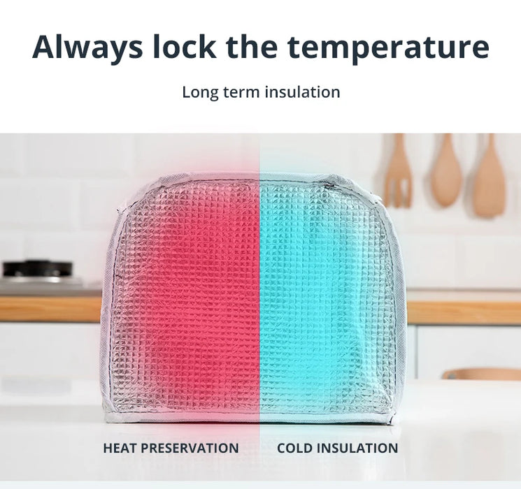 Borsa per il pranzo isolata Borsa Bento isolante Borsa per riso in foglio di alluminio Confezione per pasti Borsa per il pranzo Bento per studenti Borsa isolante