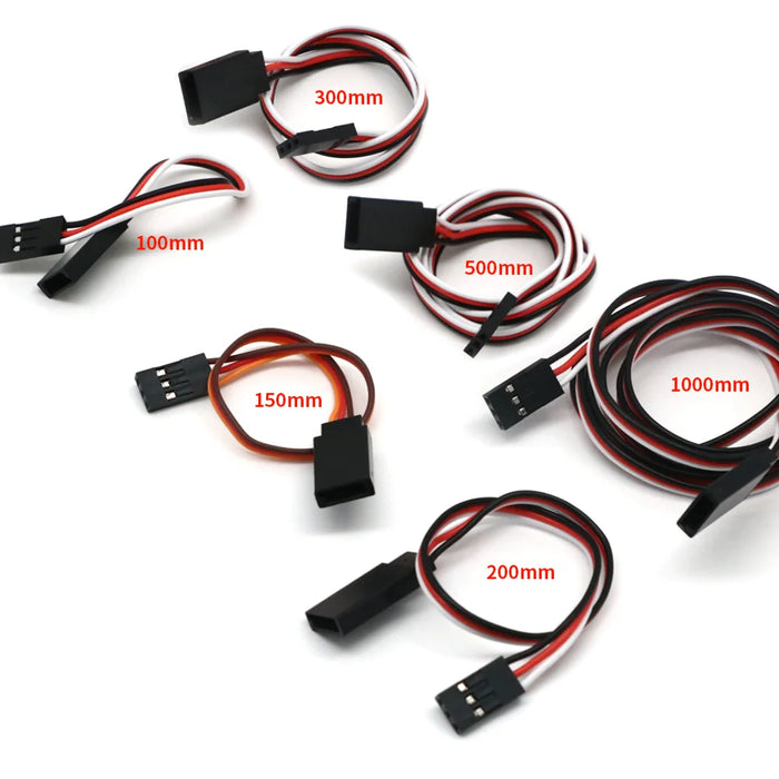 10 pz/lotto 10cm 15CM 30CM 50CM 100CM cavo di prolunga Servo RC cavo 150mm cavo JR all'ingrosso