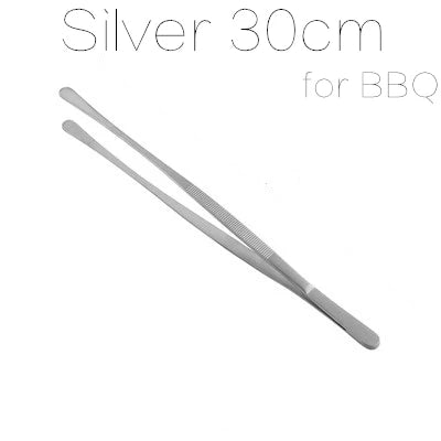 Pinzette per cucina e bar in acciaio inossidabile da 30 cm Pinze per alimenti Cucina Pinzette mediche Strumento da bar