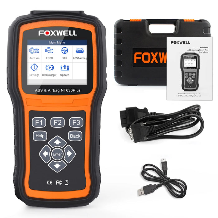 FOXWELL NT630 Plus OBD2 Scanner automobilistico Motore ABS SRS EPB OIL SAS Lettore di codici di calibrazione ODB OBD2 Strumento diagnostico per auto