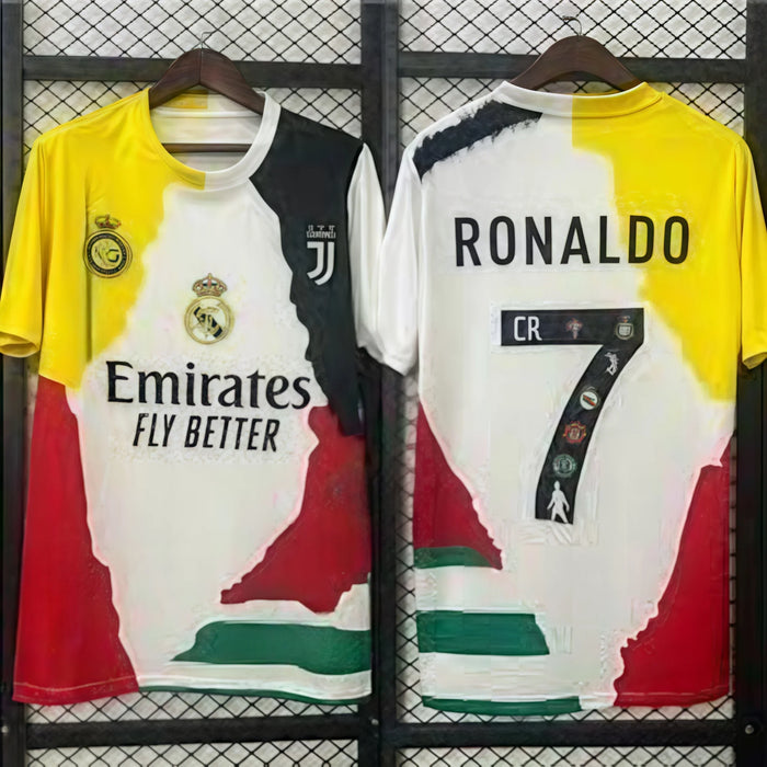 T-shirt stampata estiva 2025 Super cool Stampa 3D Design Away Ball Wear Sport Tempo libero Abbigliamento per il tempo libero Bello uniforme da calcio