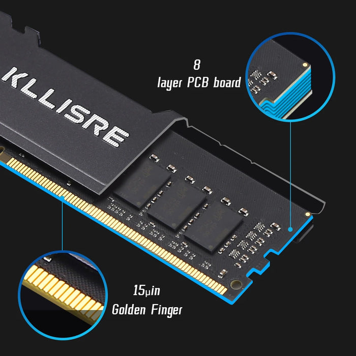 Memoria Ram desktop Kllisre DDR3 da 8 GB 1600 MHz 1866 MHz