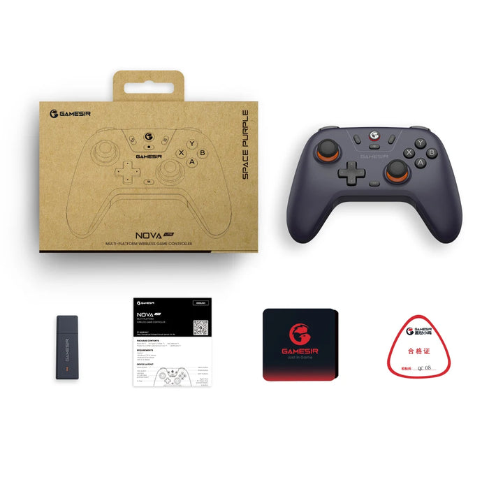 GameSir Nova Lite Controller Gamepad Wireless con Bluetooth, Dongle, cablato per Switch, Android, IOS, PC e giochi Steam