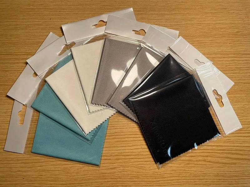 XizeHOM 8 pz/lotto Detergente per occhiali di alta qualità 20*20 cm Panno per pulizia occhiali in microfibra per lenti Salviette per la pulizia dello schermo del telefono