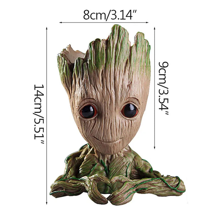 Decorazione della casa Artigianato Modello in miniatura Ufficio Desktop Display Cartoon Groot Figurine Artigianato Decor Albero Uomo Ornamento 5CM