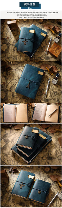 Moterm Vendita Calda 100% Genuino Notebook In Pelle Fatta A Mano Vintage Pelle Bovina Diario Ufficiale Sketchbook Planner TN Copertura Del Notebook Da Viaggio