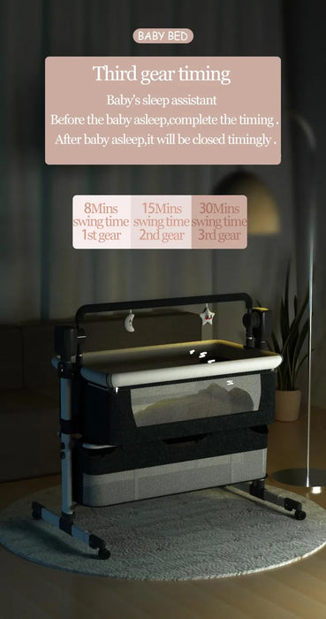 Lettino per bambini culla elettrica lettino per neonati lettino da viaggio culle per bambini culla portatile nido per bambini con musica articoli per bambini