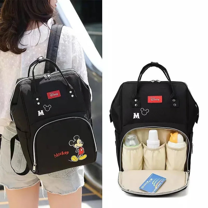 Disney Minnie Mickey Design pannolino borsa per bambini impermeabile mamma zaino viaggio multifunzionale maternità borsa per passeggino di grande capacità