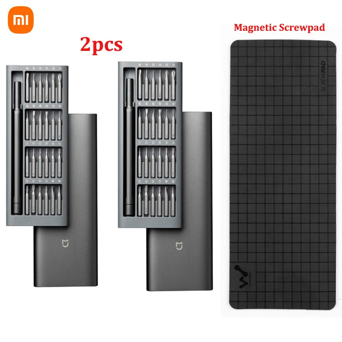 100% originale Xiaomi uso quotidiano cacciavite Kit Manua 24 punte magnetiche di precisione scatola di alluminio Set di cacciaviti fai da te Smart home