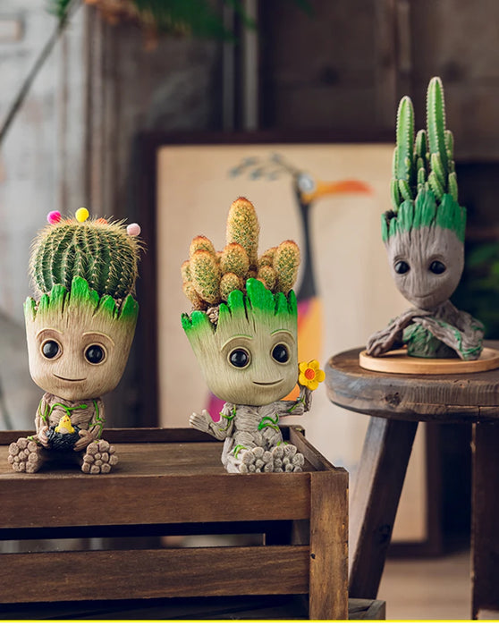 Decorazione della casa Artigianato Modello in miniatura Ufficio Desktop Display Cartoon Groot Figurine Artigianato Decor Albero Uomo Ornamento 5CM
