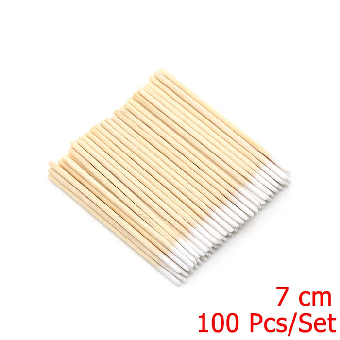 4 diverse dimensioni Bastoncini di legno arancione per spingipelle Strumento per rimuovere le cuticole Forchette per unghie Strumenti per manicure 10/30/50/100 Pz/set