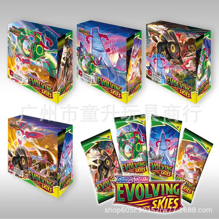 360 pezzi Pokemon Card Evoluzioni prismatiche Flames di ossidiana PALDEAN FATES Surging Sparks Scheda di traduzione di battaglia booster inglese