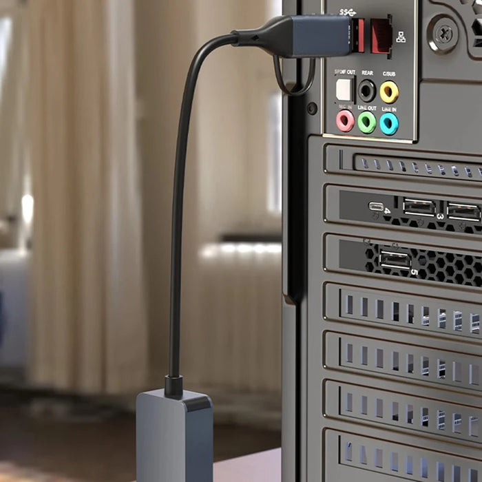 Adattatore per scheda di rete 2500Mbps Adattatore da USB/tipo C a RJ45 2.5G USB 3.0 Convertitore per scheda di rete cablata HUB per laptop Win 7/8/10