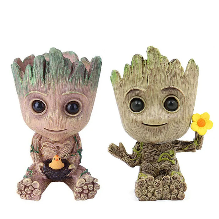 Decorazione della casa Artigianato Modello in miniatura Ufficio Desktop Display Cartoon Groot Figurine Artigianato Decor Albero Uomo Ornamento 5CM