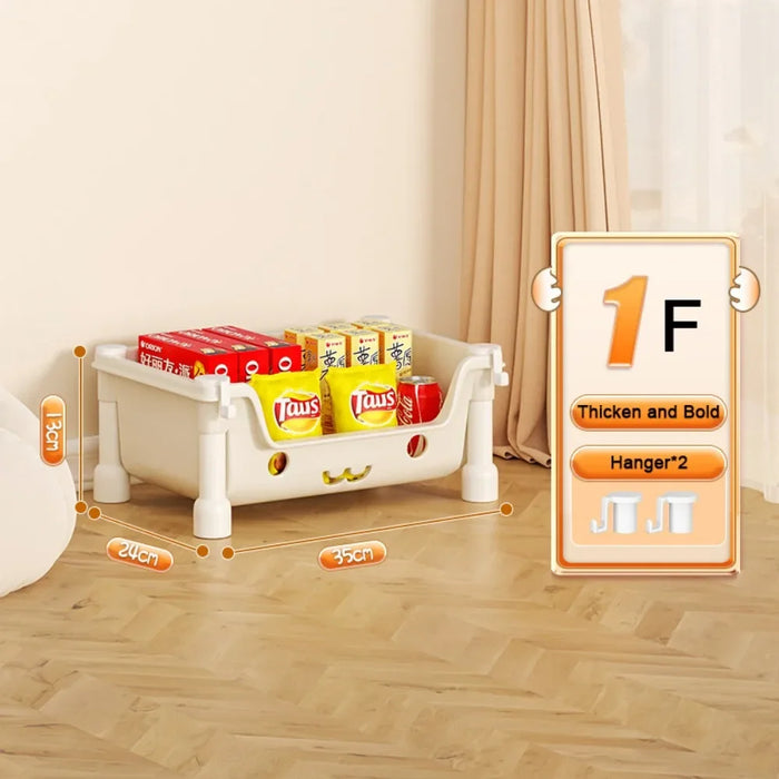 Carrello portaoggetti per giocattoli scaffale per Snack scaffale per bambini organizzatore di stoccaggio accessori per il bagno armadio organizzatore portaoggetti da cucina