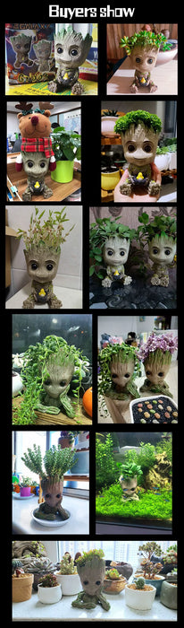 Decorazione della casa Artigianato Modello in miniatura Ufficio Desktop Display Cartoon Groot Figurine Artigianato Decor Albero Uomo Ornamento 5CM